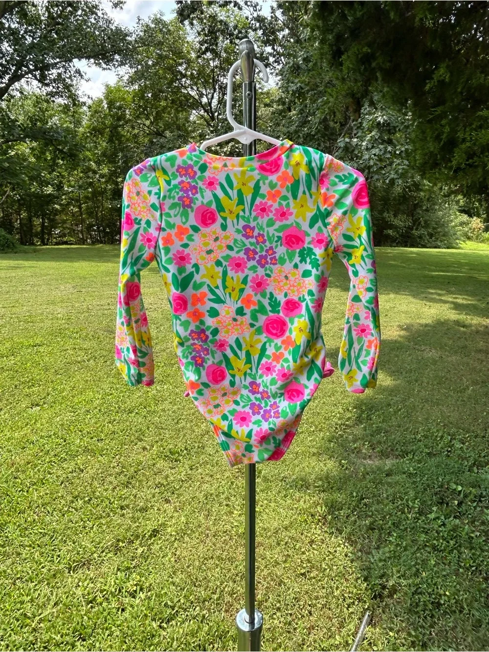 💐 10 for $50 Cat & Jack Girls' Long Sleeve Floral One-Piece Swimsuit